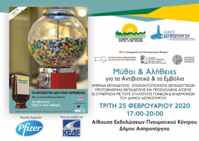 Ημερίδα με Θέμα: Μύθοι και Αλήθειες για τα Αντιβιοτικά και τα Εμβόλια