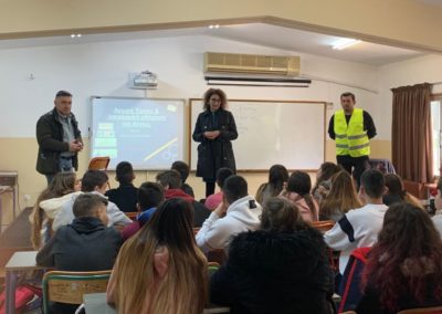 Ολοκλήρωση Ενημερωτικού Κύκλου για την Οδική Ασφάλεια στα Σχολεία της Δευτεροβάθμιας Εκπαίδευσης του Δήμου