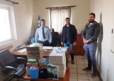 Προσφορά Υγειονομικού Υλικού στο Αστυνομικό Τμήμα Ασπροπύργου