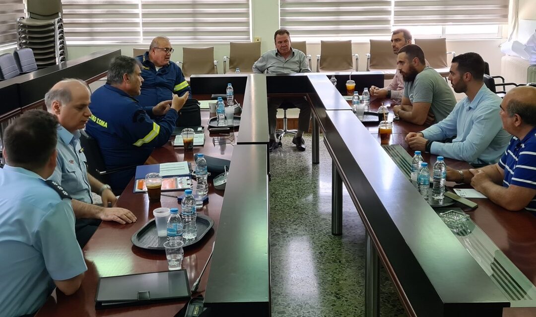 Σύσκεψη Δημάρχου Ασπροπύργου κ. Νικόλαου Μελετίου με τις Αρμόδιες Αρχές για το Θέμα των Ανεξέλεγκτων και Παράνομων Καύσεων