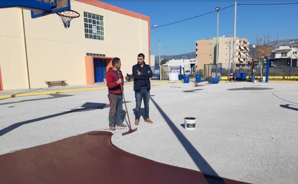 Αναβάθμιση των αύλειων χώρων στα Δημοτικά Σχολεία του Ασπρόπυργου