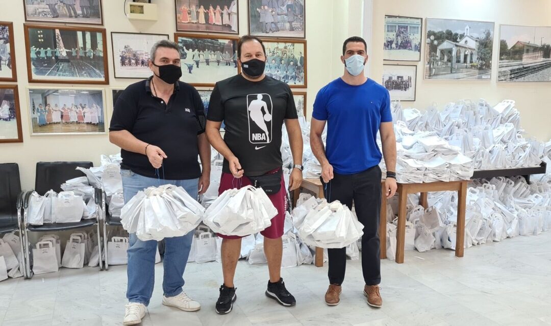 Διανομή υγειονομικού υλικού από τον Ο.Α.Φ.Ν.Τ.Η. σε Αθλητικούς Συλλόγους της πόλης
