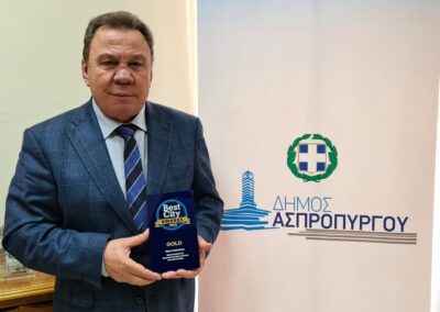 Χρυσό Βραβείο για το Δήμο Ασπροπύργου  στα Best City Awards 2020 με τον Νέο Βιοκλιματικό Βρεφονηπιακό  Σταθμό στο Ρουπάκι