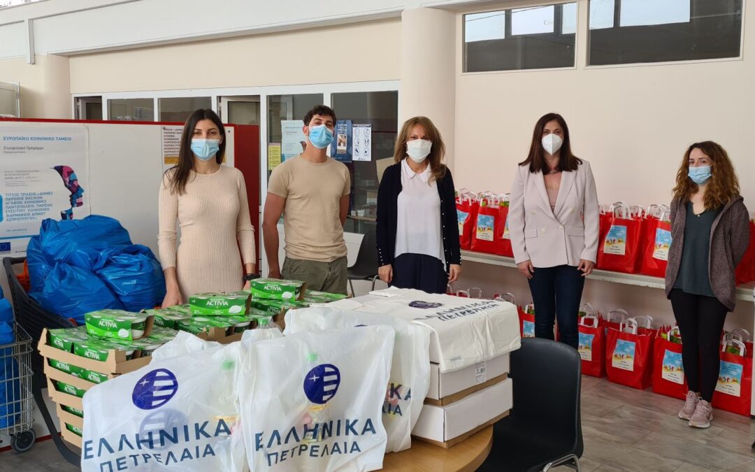 Διανομή βασικών αγαθών και πασχαλινών δώρων  από το Κοινωνικό Παντοπωλείο  του Δήμου Ασπροπύργου
