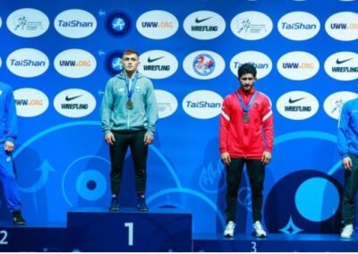 Ο Δήμαρχος Ασπροπύργου συγχαίρει τον Γιώργο Πηλίδη  για την κατάκτηση της πρώτης θέσης  στο  Παγκόσμιο Πρωτάθλημα Πάλης U23