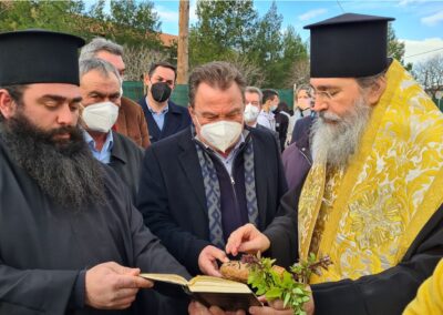Ο Δήμαρχος Ασπροπύργου, Νίκος Μελετίου θεμελίωσε το νέο και σύγχρονο  4ο Γυμνάσιο της πόλης