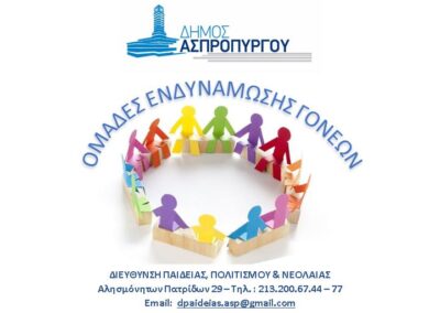 Ομάδες Ενδυνάμωσης Γονέων στους Παιδικούς Σταθμούς του Δήμου Ασπροπύργου