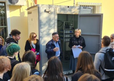 Επίσκεψη Διεθνούς Αντιπροσωπείας Μαθητών στο Σταθμό Μέτρησης Ρύπων του Δήμου Ασπροπύργου,  στο πλαίσιο του Προγράμματος Erasmus  “Let’s learn from one another”