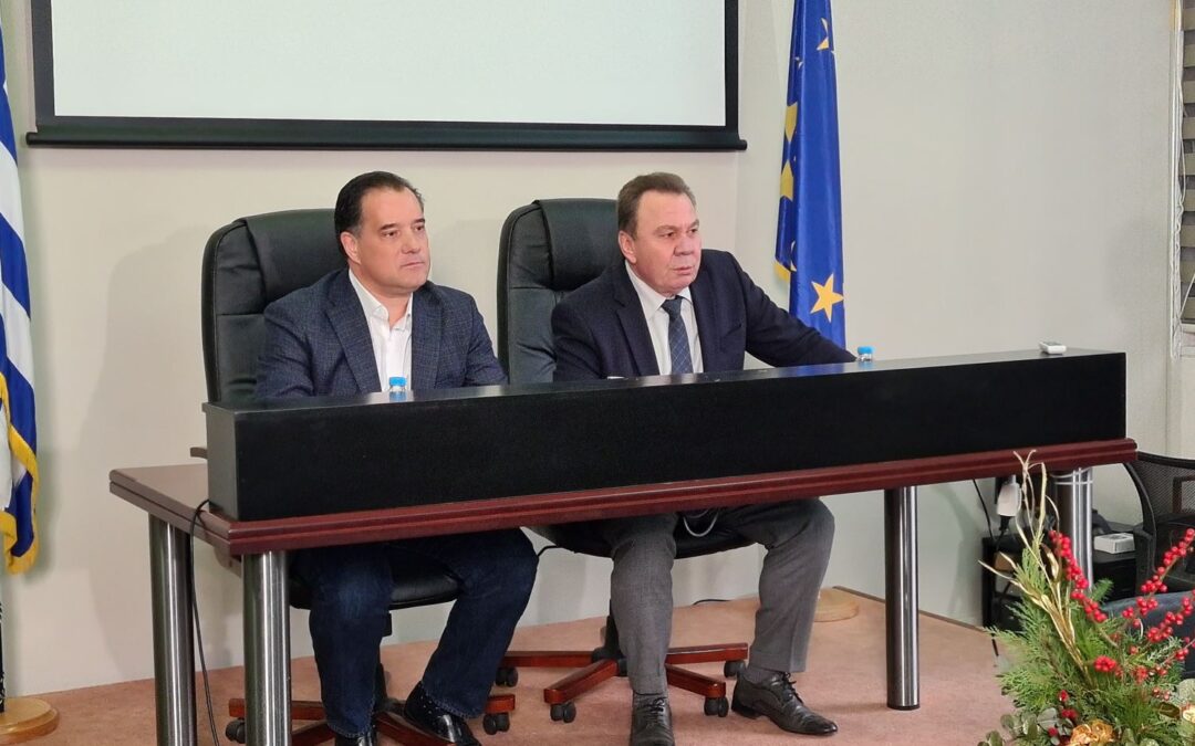 Ο Δήμαρχος Ασπροπύργου Νίκος Μελετίου υποδέχθηκε τον Υπουργό Ανάπτυξης και Επενδύσεων Άδωνι Γεωργιάδη