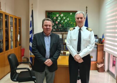 Εθιμοτυπική Επίσκεψη του Νέου Διοικητή της ΑΕΝ Ασπροπύργου στον Δήμαρχο Ασπροπύργου, κ. Νικόλαο Μελετίου