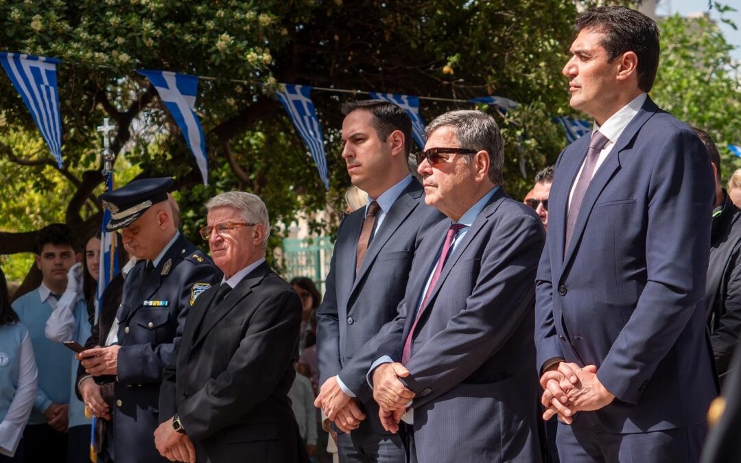 Με λαμπρότητα και όλες τις πρέπουσες τιμές πραγματοποιήθηκε η εκδήλωση τιμής και μνήμης για τον ήρωα της επανάστασης Καπετάν Μελέτη Βασιλείου