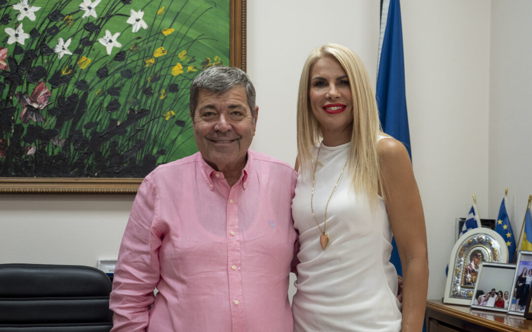 Συνάντηση Δημάρχου Ασπροπύργου κ. Ιωάννη Ηλία με τη νέα Αντιπεριφερειάρχη Δυτικής Αττικής κ. Αθανασία Παπασπύρου.