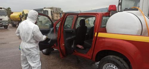 Απολυμάνσεις στα Οχήματα και στους Κοινόχρηστους Χώρους του Δήμου