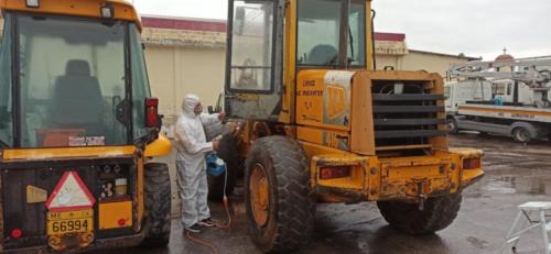 Απολυμάνσεις στα Οχήματα και στους Κοινόχρηστους Χώρους του Δήμου