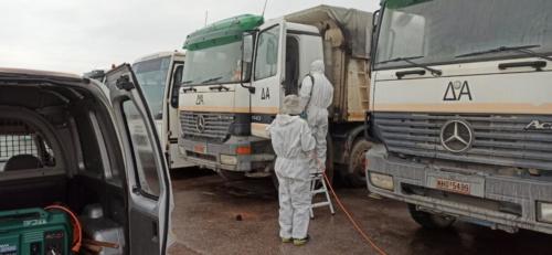 Απολυμάνσεις στα Οχήματα και στους Κοινόχρηστους Χώρους του Δήμου