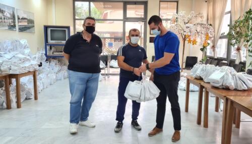 Διανομή υγειονομικού υλικού από τον Ο.Α.Φ.Ν.Τ.Η. σε Αθλητικούς Συλλόγους της πόλης