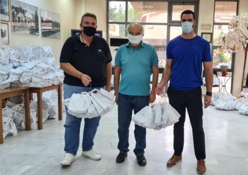 Διανομή υγειονομικού υλικού από τον Ο.Α.Φ.Ν.Τ.Η. σε Αθλητικούς Συλλόγους της πόλης