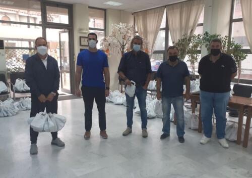 Διανομή υγειονομικού υλικού από τον Ο.Α.Φ.Ν.Τ.Η. σε Αθλητικούς Συλλόγους της πόλης