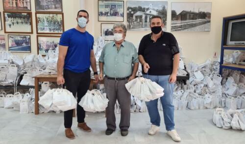 Διανομή υγειονομικού υλικού από τον Ο.Α.Φ.Ν.Τ.Η. σε Αθλητικούς Συλλόγους της πόλης