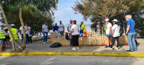 Ο Ο.Α.Φ.Ν.Τ.Η. μαζί με Εθελοντές Αθλητικών Συλλόγων της Πόλης Καθάρισαν την Παραλία Ασπροπύργου