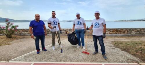 Ο Ο.Α.Φ.Ν.Τ.Η. μαζί με Εθελοντές Αθλητικών Συλλόγων της Πόλης Καθάρισαν την Παραλία Ασπροπύργου