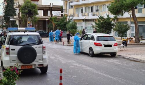 Διεξαγωγή των rapid test με τη μέθοδο drive through (με μεταφορικό μέσο) από τον ΕΟΔΥ στον Δήμο Ασπροπύργου